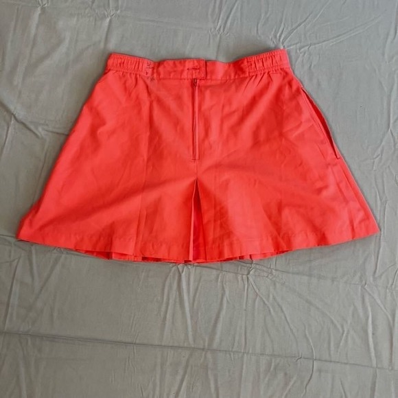 Wilson Tennis A Line Skirt Womens 8 Coral Pleated Back Zip Performance Athletic - Picture 7 of 14